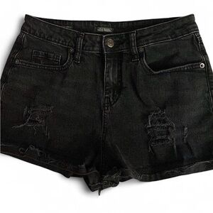 Wild Fable Black Ripped Jean Shorts